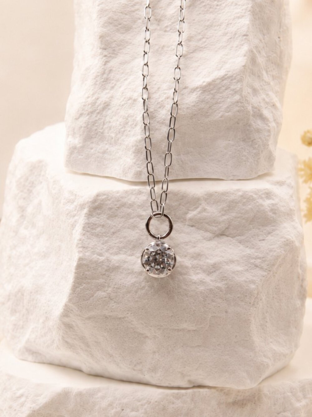 Classic Solitaire Lab Diamond Necklace